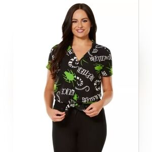 Beetlejuice Button Down Shirt